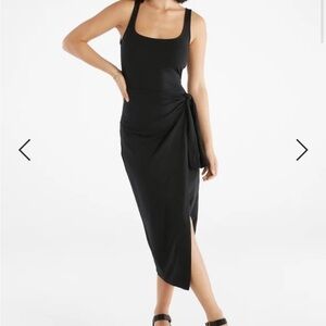 Chic Asymmetrical Black Dress